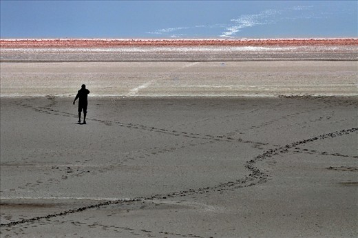 salt lake landscape of Turkey 