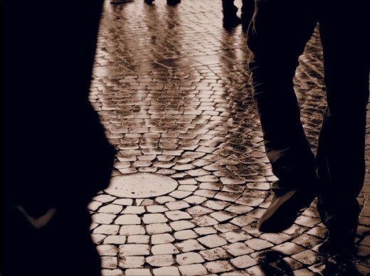 Quiet footsteps speak louder than the city.