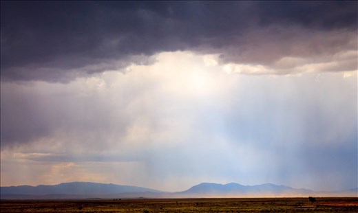 Distant rain.