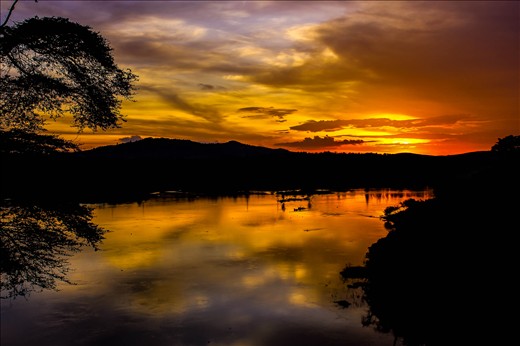 Sunsets over the Nile River created unearthly colours and awe inspiring beauty