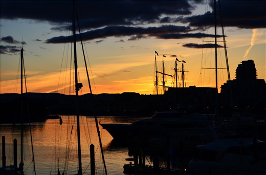 Victoria harbour sunset