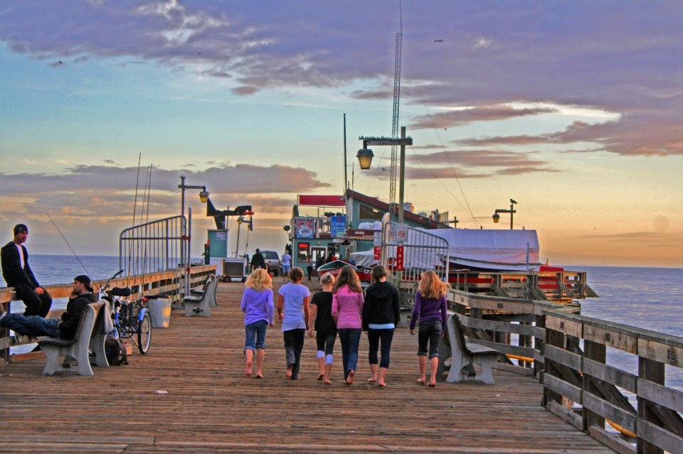 Some little girls on the Capitola Bordwalk,  Santa Cruz , CA