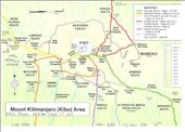Kili Map with dates - Orange Route up and Purple down: by tony_mattravers, Views[1423]