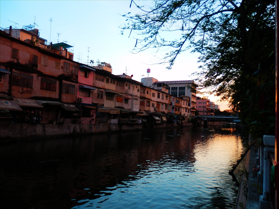 Phuket, thailand, sunset on the river