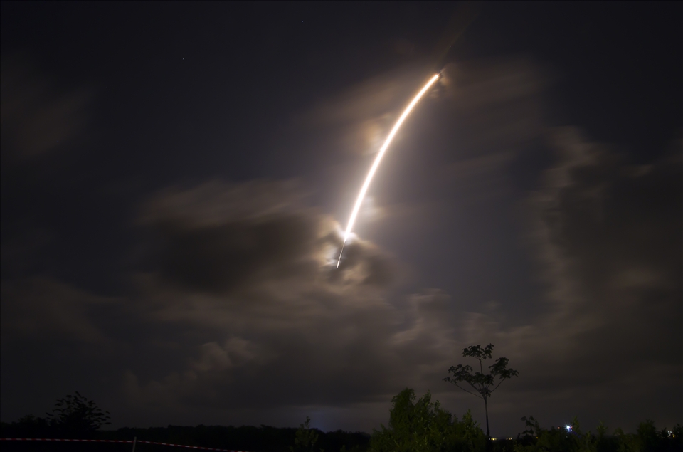 Launch of Soyuz rocket