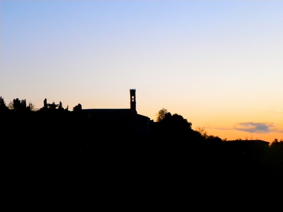 Sunset in Volterra-ITA, the fifth stop of the bike tour.