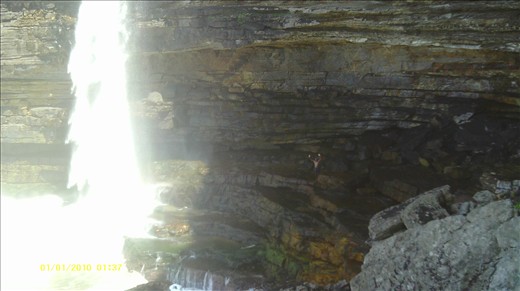 ..on the journey he went to speak to the waterfall..