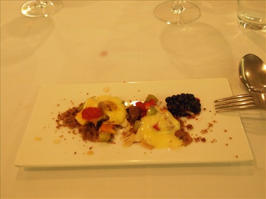 Tasty berry/crumbles/foam thing!