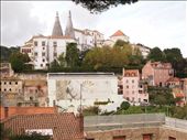 The city center in the distance and the Sintra National Palace: by traveling_texan, Views[161]