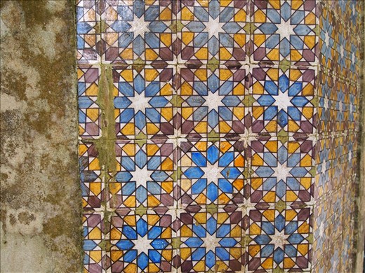 These are the tiles that make the castle look purple