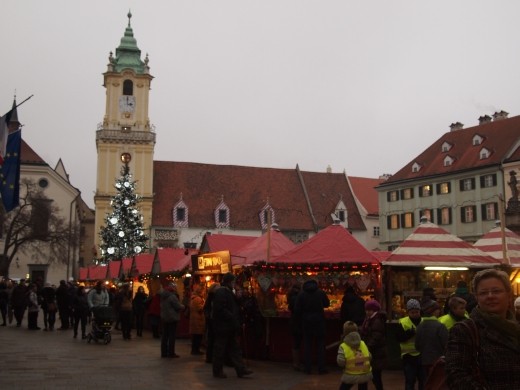 The city hall and Christmas Market