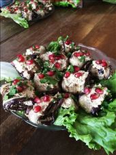 Badrijani Nigvzit, eggplant rolls with walnut paste.: by travellingtypewriter, Views[1385]