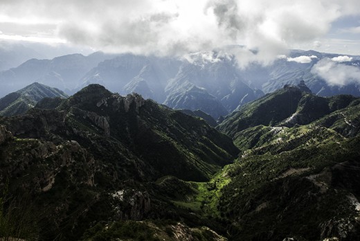 Early morning view of the Copper Canyon