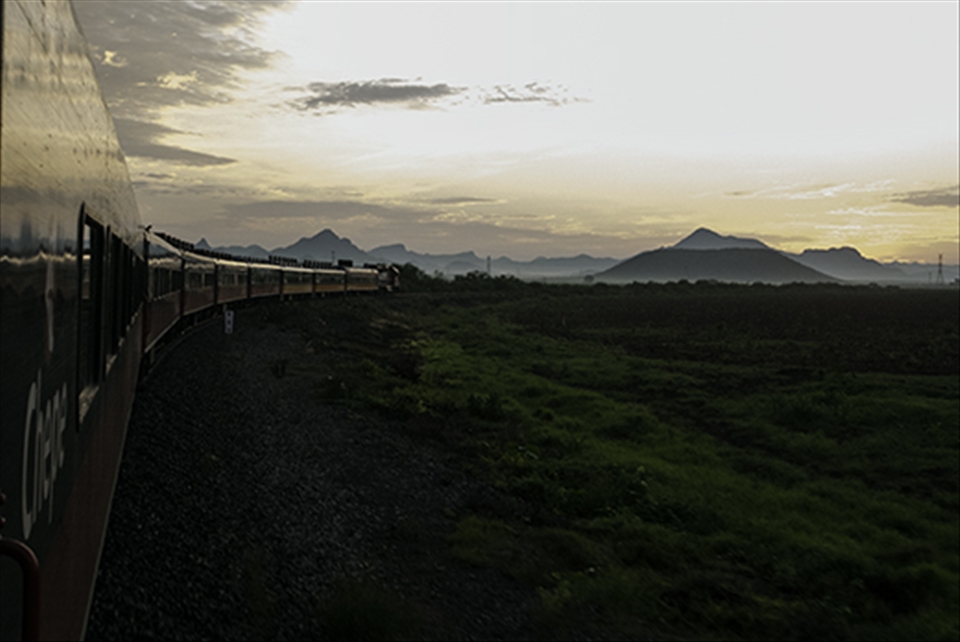 First light on board the last passenger train left in Mexico, the CHEPE