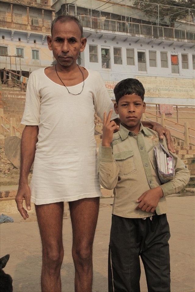 A man and boy- Varanasi, India