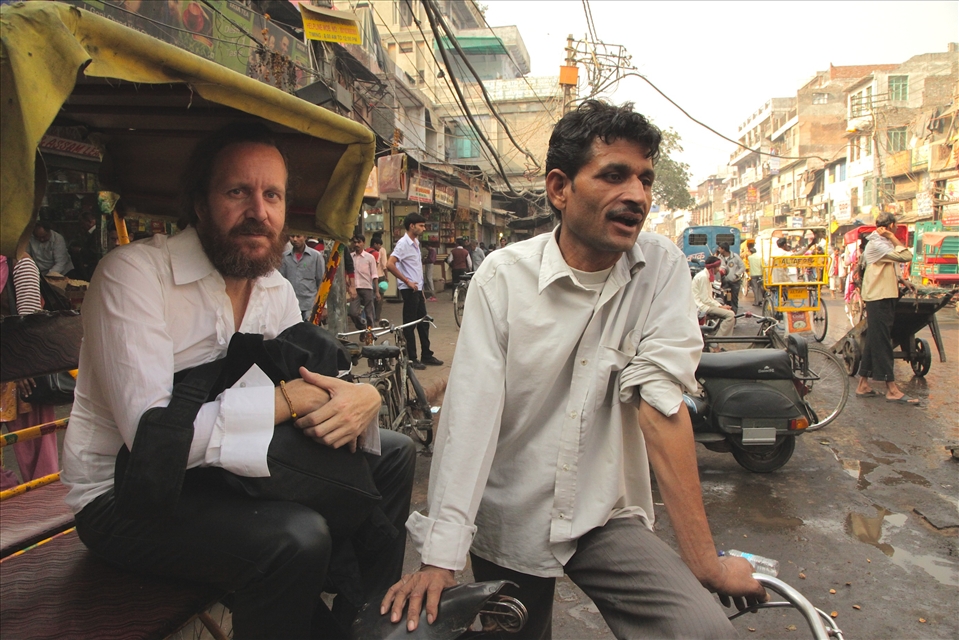 Tourist and his rider