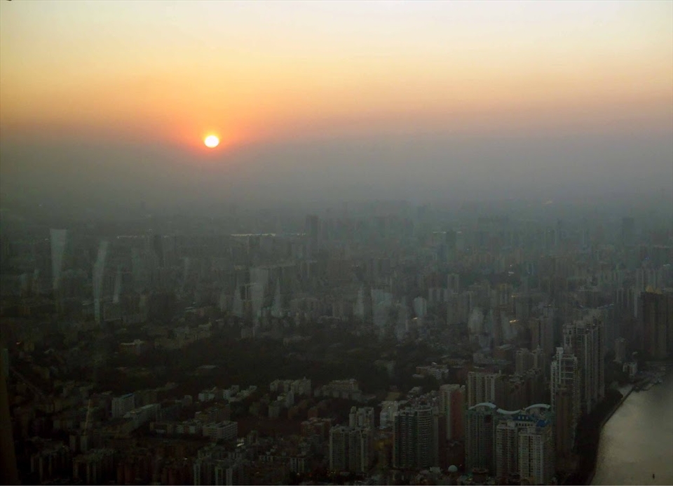 From the Canton Tower in Guangzhou I saw the sun setting into pollution before it disappeared beyond the horizon. Lenient environmental regulations are destroying the health and vitality of China’s air and water supplies.