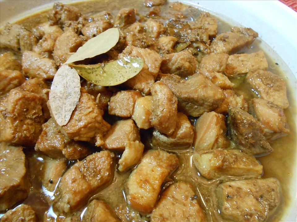 Good enough to eat.  Adobo is usually enjoyed with rice but today, we wait for the noodles! A little delayed gratification on the side please.