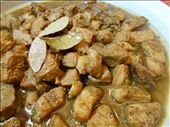 Good enough to eat.  Adobo is usually enjoyed with rice but today, we wait for the noodles! A little delayed gratification on the side please.: by travelvox, Views[392]