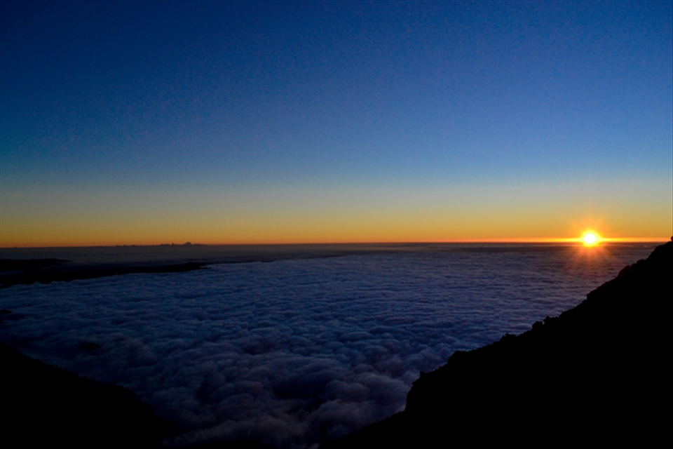 Mount Semeru, the highest active volcano in Java Island. 3.676 meters! Sunrise!