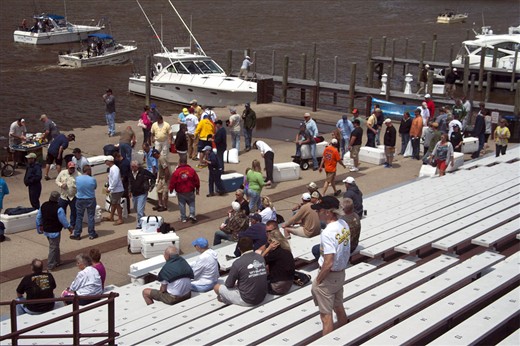 waiting in line with hope