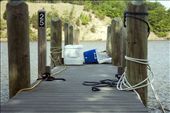 Empty dock that holds a cooler.: by treasure, Views[569]