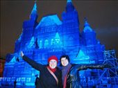 My South-Africam friend Adel and me in front of the State History Museum in Moscow: by treefrog, Views[207]