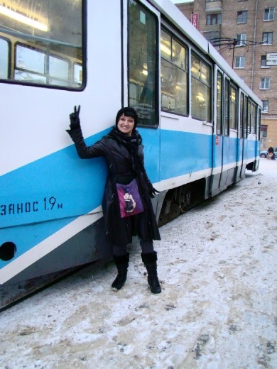 Going on my first ever tram ride!!