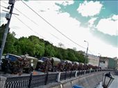 After the trees are filled with locks they are moved from the bridge and lined up next to the river: by treefrog, Views[207]