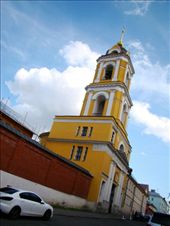 The bright yellow entrance and the red walls surrounding the monastery: by treefrog, Views[169]