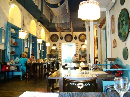 Inside the Greek Tavern