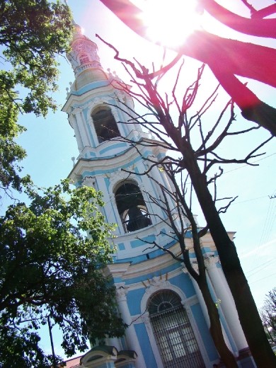 The oldest bell tower on Saint Petersburg