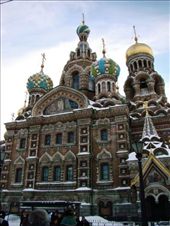 The Church of the Saviour on Spilled Blood is right next to one of the frozen rivers in Saint Petersburg: by treefrog, Views[276]
