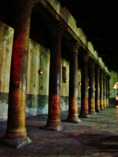 Inside the Church of the Nativity