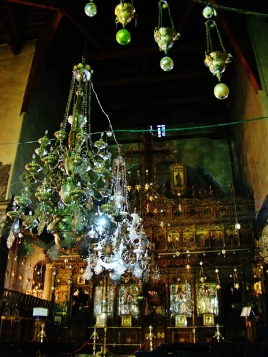 Lanterns Inside the Church of the Nativity