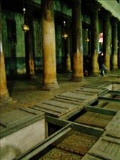 Trap doors in the present floor reveal sections of floor mosaics surviving from the original basilica.: by treefrog, Views[289]