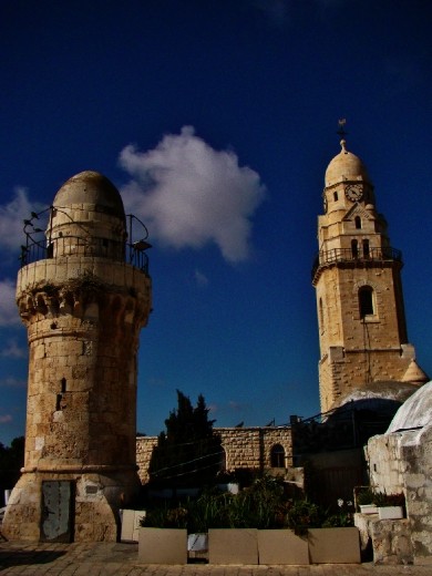 The towers of the Hagia Maria Sion Abbey