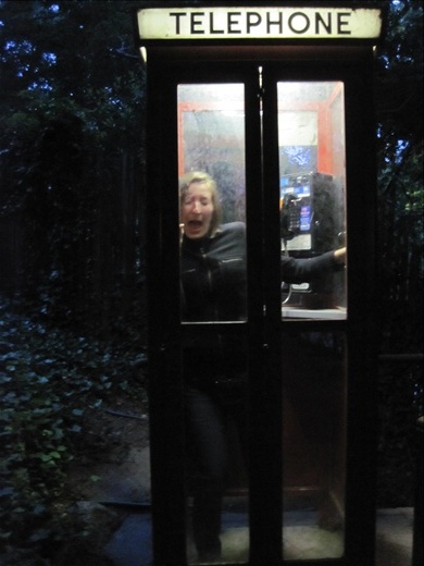 Shh, we're filming an impromptu horror flick at our rest stop (Big Sur, CA)
