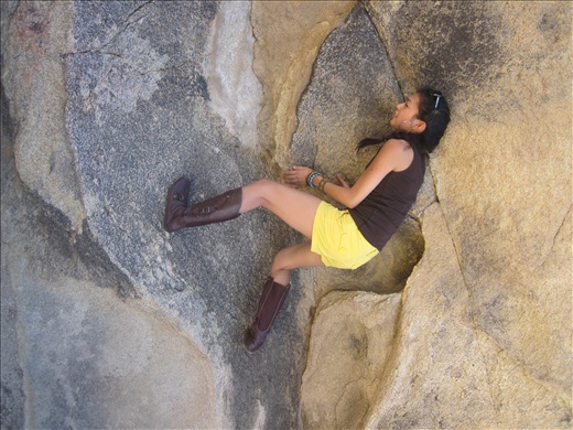 I'm spiderwoman! Just kidding... I just didn't rotate the photo. 