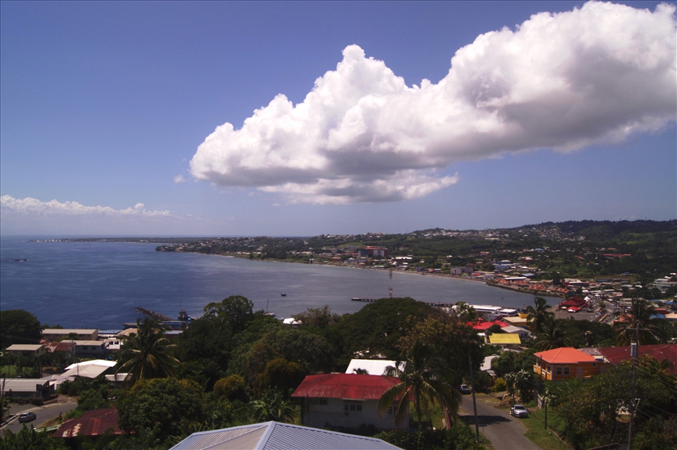 Skyline view of Scarborough Tobago