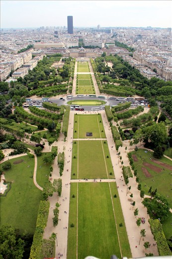 Champ de mars garden- a view fro Eiffle tower