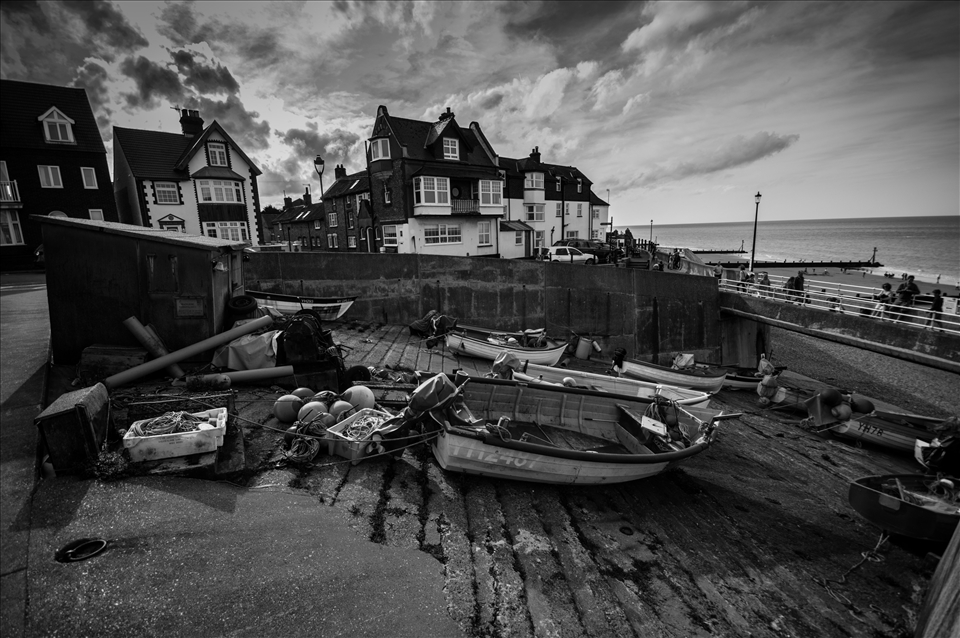 Fishing boats of the norfolk coast