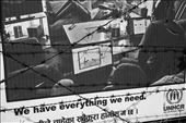 An advertisement in the Beldangi refugee camp in Damak in Eastern Nepal. After fleeing Bhutan in the 1980’s, around 30,000 people of the Lhotsampa ethnic group still live here, with most hoping to migrate to Western countries as they are not allowed to work in Nepal, nor return to Bhutan.: by troels, Views[995]