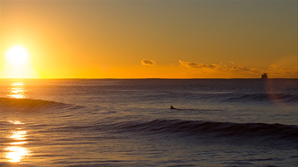 Waiting for the next lot of waves