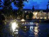 Sailing on the Seine - Paris at night. This is one of the simplest pictures I have taken in my life. My friends and I went backpacking to Europe and visited various countries. France is one of my favorite European countries and I guess you can see why. It was around 9pm when we decided to rent some bikes and see the city from a different perspective. I saw this ship cruising the Seine and I was in awe. I immediately took my camera out and captured this stunning view.: by trotamundos_2202, Views[470]