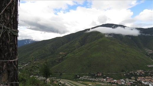 The bird eye view of Thimphu Town; Bhutan _2013