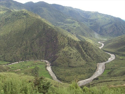 The DangmeChu River view_660MG proposed hydropower project_ Trashi yangtse_ Bhut
