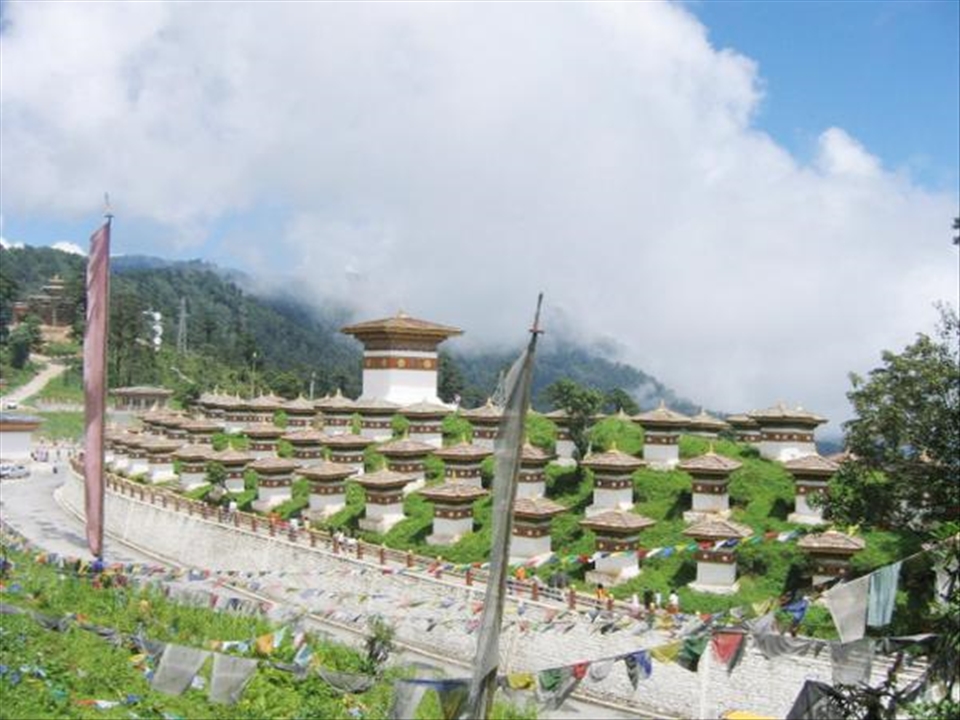 Dochula Pass_ 30 KM drive from Thimphu_July_2010