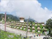 Dochula Pass_ 30 KM drive from Thimphu_July_2010: by tshewangsadventure, Views[1235]
