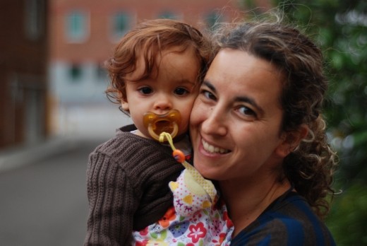 Helena and Mariana, one of the moms who stayed with us at the cottage.